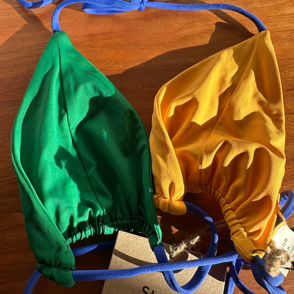 Stone Fox Swim NWT Tropez Bikini Top Brasilia L - Picture 10 of 11